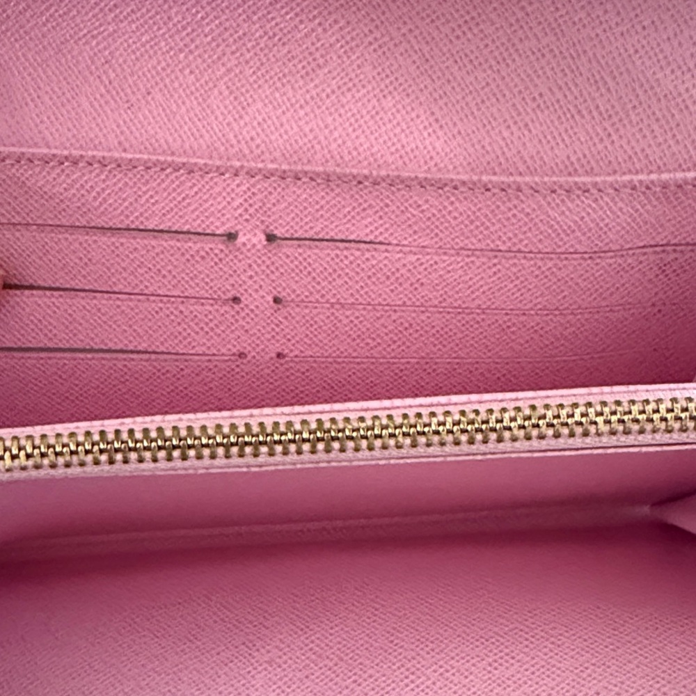 Louis Vuitton White Multicolor Monogram Sarah Long Wallet with Gold Snap - Picture 8 of 10